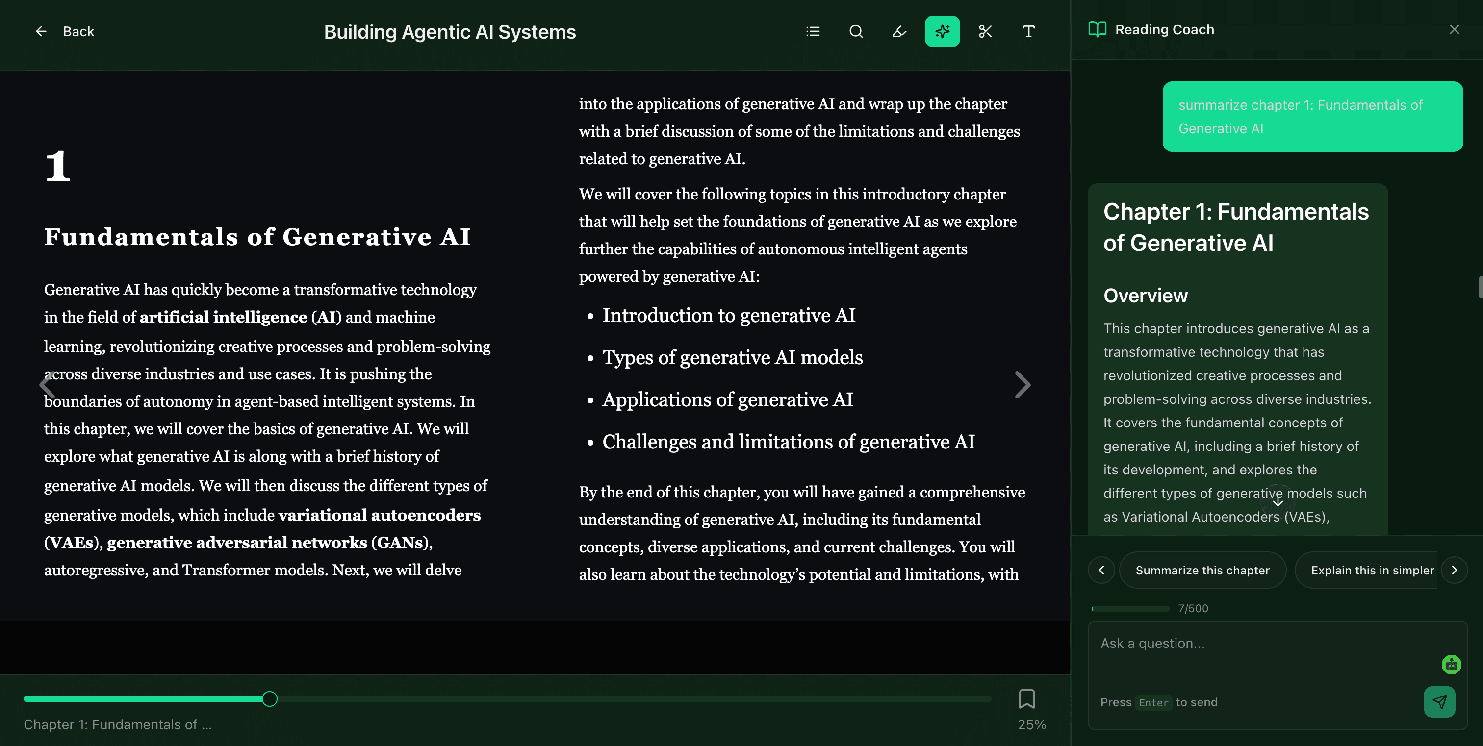 ilmVault reading hub — your personal library with AI coaching